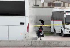 Fünye ile patlatılan valizden kıyafet çıktı