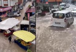 Adana'da sağanak; yollar göle döndü