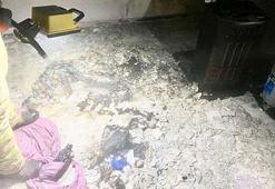 Sobadan çıkan kıvılcımlar, yangına neden oldu; 3 kişi hastaneye kaldırıldı