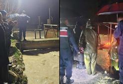 Debisi yükselen dereye düştü; cesedine ulaşıldı