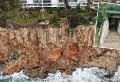 Falezlerdeki kaçak baraka ve asansörü mühürlendi