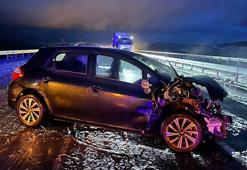 Aksaray'da 2 otomobil çarpıştı: 5 yaralı