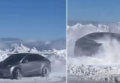 Kayak merkezinin otoparkında aracı ile drift atan sürücüye ceza; o anlar kamerada