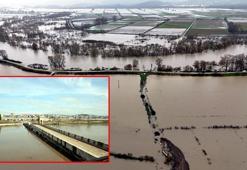 Edirne'de debisi artan Tunca'da 'kırmızı', Meriç'te 'turuncu' alarm verildi