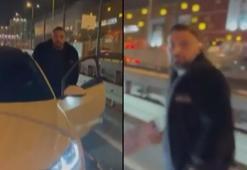 Beylikdüzü'nde trafikte tartışan iki sürücü kamerada