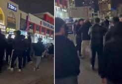 Başakşehir'de iftarın ardından iki grup arasında çıkan kavga kamerada