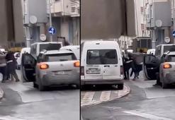 Sultangazi’de davulcuların yumruk yumruğa kavgası kamerada