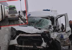 Erzurum'da zincirleme kaza: 20 yaralı