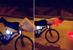 Barış, üzerine uzandığı bisiklet ile otomobile çarptı; hayatını kaybetti