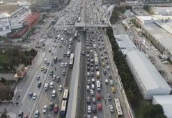 İstanbul'da trafik yoğunluğu yüzde 81'e ulaştı