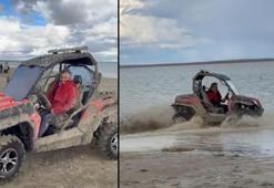 Koruma altındaki Seyfe Gölü'nde off-road yapan ATV sürücüsüne işlem