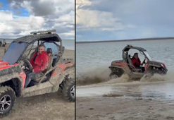 Koruma altındaki Seyfe Gölü'nde off-road yapan ATV sürücüsüne işlem