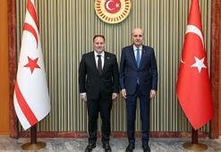 TBMM Başkanı Kurtulmuş, KKTC Meclis Başkanı Öztürkler ile bir araya geldi