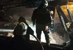 Samanlıkta çıkan yangın ahıra sıçradı; 25 büyükbaş öldü