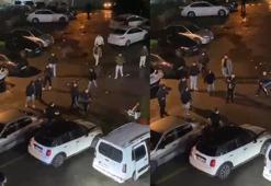 AVM otoparkındaki bıçaklı kavga kamerada