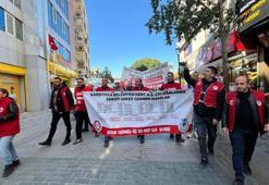 Karşıyaka'da 7 aydır maaş alamayan işçiler eylemde