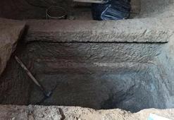 Altyapı çalışmasında lahit bulundu