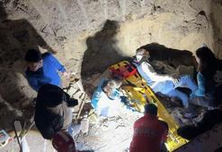 Tuvalet ihtiyacını gidermek amacıyla girdiği inşaattan düşüp, yaralandı