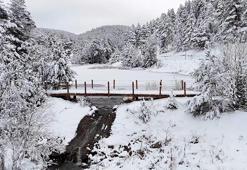 Dumanlı Tabiat Parkı’nda tablo gibi kış görüntüsü