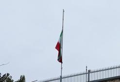 İstanbul'daki İran Başkonsolosluğu'nda bayraklar yarıya indirildi