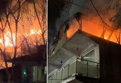 Kocaeli’de binanın çatı katı yandı