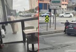 Büyükçekmece'de önce kıyafetlerini değiştirdi sonra dilendi