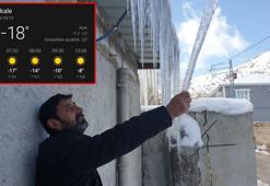 Termometreler eksi 18’i gördü, binalarda 3 metrelik buz sarkıtları oluştu