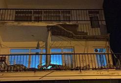 Üsküdar’da balkonu çöken 4 katlı bina tahliye edildi