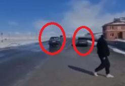 Kara yolunda yarış yapan sürücülere ceza; o anlar kamerada