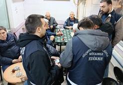 Edirne'de polisten yasa dışı bahis ve kumar denetimi
