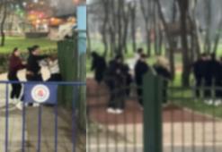Kağıthane'de lise öğrencilerinin tekmeli yumruklu kavgası: Seni mermi manyağı yapacağım