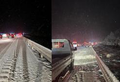 Kastamonu’da yoğun kar yağışı ulaşımı olumsuz etkiledi