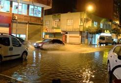 Mardin’de sağanak; yollar göle döndü