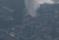 Beykoz’da 3 katlı villada çıkan yangın söndürüldü