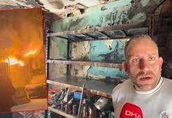 Kağıthane’de iş yerinde yangın çıktı patlama yaşandı: Simitçilikten geldik yine devam ederiz