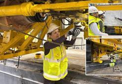 Tren raylarında kadın emeği