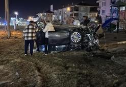 Kütahya’da takla atan otomobilin sürücüsü yaralandı