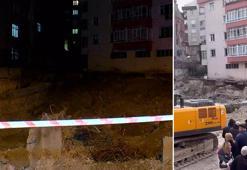 Bahçelievler’de temelinde kayma oluşan 4 katlı bina tahliye edildi