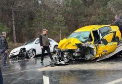 Sarıyer’de sollama yapan taksiyle yolcu minibüsü çarpıştı: 1 ölü 4 yaralı