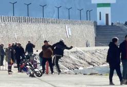 Limanda balıkçıların kavgası kamerada