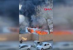 Arnavutköy'de iftar çadırında yangın söndürüldü