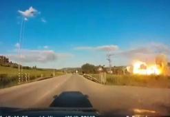 İsrail'e ait uydu iletişim merkezine yönelik füze saldırısının görüntüleri ortaya çıktı