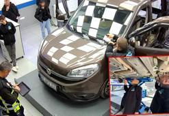 Satış sonrası ekspertize götürülen hafif ticari aracın alt kısmı ‘zulaya’ dönüştürülmüş