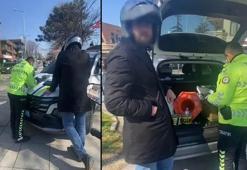 'Dur' ihtarına uymayan alkollü motosiklet sürücüsüne 244 bin TL ceza