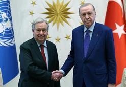 Cumhurbaşkanı Erdoğan, BM Genel Sekreteri Guterres'i kabul etti