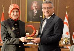 KKTC Cumhurbaşkanı Erhürman, Kızılay Genel Başkanı Fatma Meriç'i kabul etti