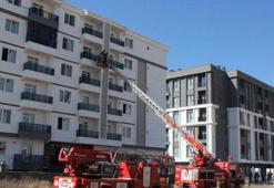 Aksaray'da apartmanda yangın; 10 kişi dumandan etkilendi