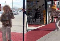 Fark ücretine itiraz eden kadın eczaneye saldırdı; o anlar kamerada