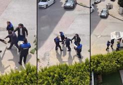 Beylikdüzü’nde zabıta ile seyyar satıcı arasında gerginlik kamerada