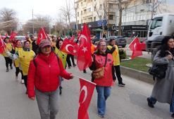 Çanakkale'ye yürüyen '57'nci Alay' korteji, Edirne'ye ulaştı